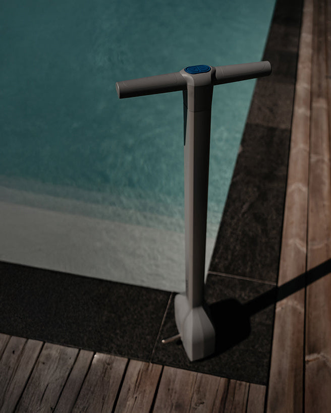Iscoot vid pool